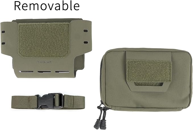 D.M.GEAR MOLLE Pouch Tactical Admin Pouch Belt EDC Tool Organizer Zippered Utility Waist Pack 8.2"x6.3"x1.2"
