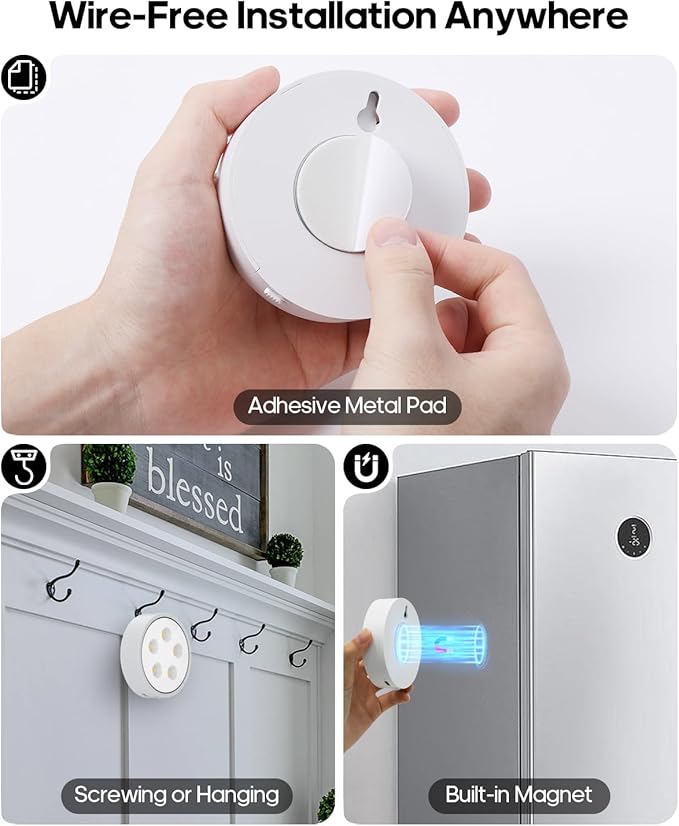 Puck Lights with Remote Control,Under Cabinet Lighting Magnetic,LED Closet Lights Rechargeable,Dimming Tap Light, Stick on Lights, for Closet, Bedroom Wall, Under Cabinet(Warm Color)2 Pack