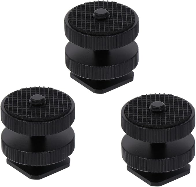ARTIBETTER Tripod Accessories Mount with 1/4 Inch Screw Hot Shoe Adapter for Camera Flash Led Light Microphone DSLR Photography Equipment