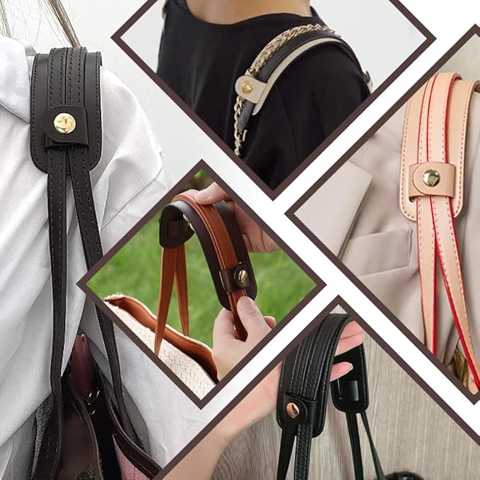 Beebeecraft 2 Sets PU Leather Shoulder Strap Pads Replacement Cushion Strap Covers Protector Pressure Relief Bag Handle Wrap for Shoulder Shopping Bags Tote Handbag Camera Travel Coconut Brown, 9x2in