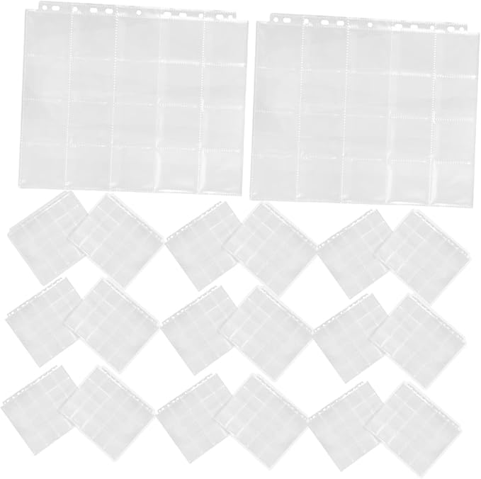 TEHAUX 30pcs Negative Film Sleeves Acid Film Storage Binder Compartments Portable for Easy Organization and of