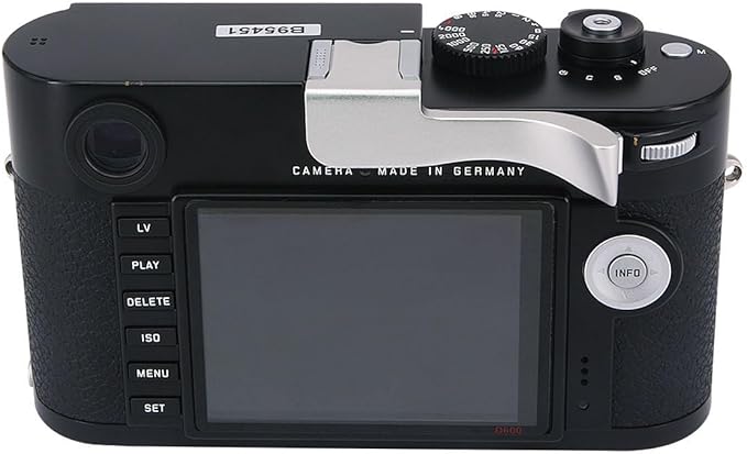 Haoge THB-M24S Metal Hot Shoe Thumb Up Rest Hand Grip for Leica M Typ240 M240, M-P Typ 240 M240P, M Typ262 M262, M-D Typ 262 Camera Silver
