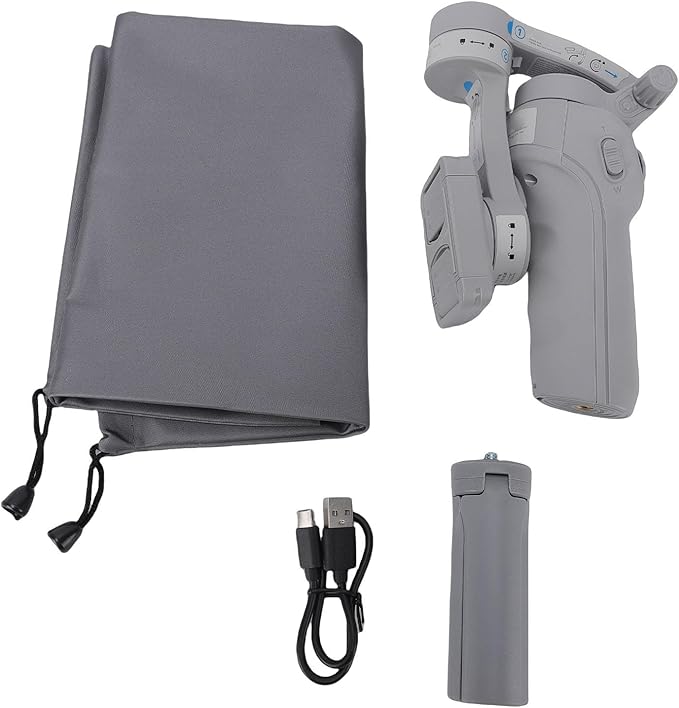 3 Axis Phone Stabilizer, Built in Tripod Fill Light Gimbal, Bluetooth Selfie Stick with AI Face Tracking Anti Shake, Ideal for Phone Vlogging