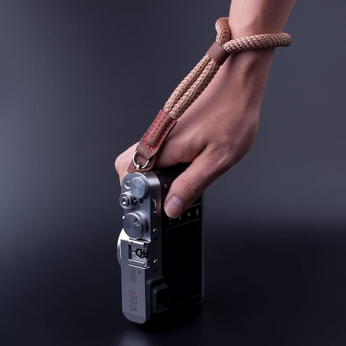 Camera Wrist Strap,Hand Strap Lanyard for DSLR SLR Mirrorless Camera Rope Adjustable Safety Strap(Coffee)