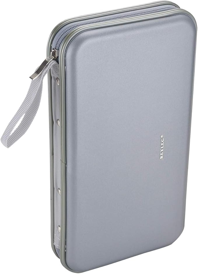 72 Capacity Heavy Duty CD DVD Blu-ray Media Case Storage Holder Organizer Wallet (Silver)