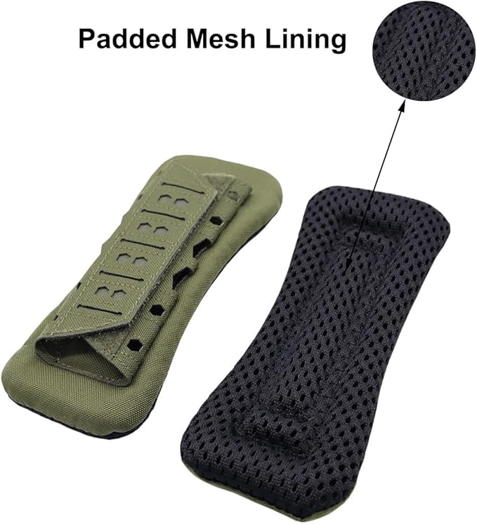 2 Pcs Tactical Vest Shoulder Strap Pads Backpack Breathable Mesh Cushion Pad