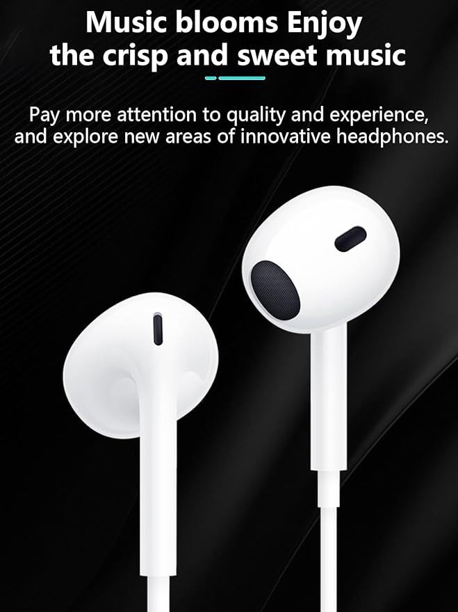 2 Packs USB C Headphones,Earphones Wired Earbuds Noise Canceling in-Ear Headset with Microphone Compatible with iPhone 17/16/15 Pro Max/Plus/iPad Pro/Samsung Galaxy/S23/S22/S21/S20/Note 10/20