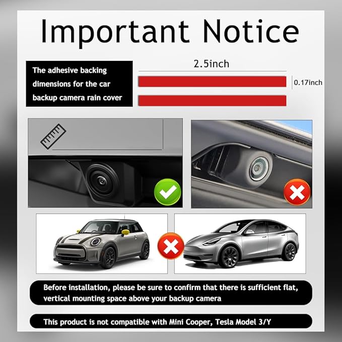 2PCS Carbon Fiber Backup Camera Rain Shield,Backup Camera for Car Anti-Rain Cover,Non-Destructive Adhesion Waterproof Cover for Reverse Cameras as Car Modification Accessories