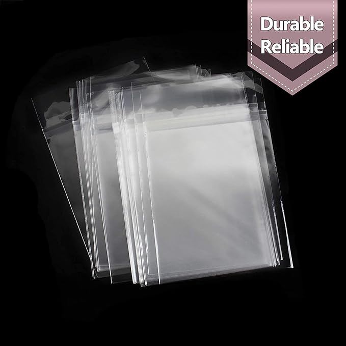 Golden State Art, Pack of 100, Acid-Free Crystal Clear Sleeves Storage Bags for Photo Prints Framing Mats Mattes (Bag Size: 11 3/8 x 14 1/8 inches for 11x14 Mats)