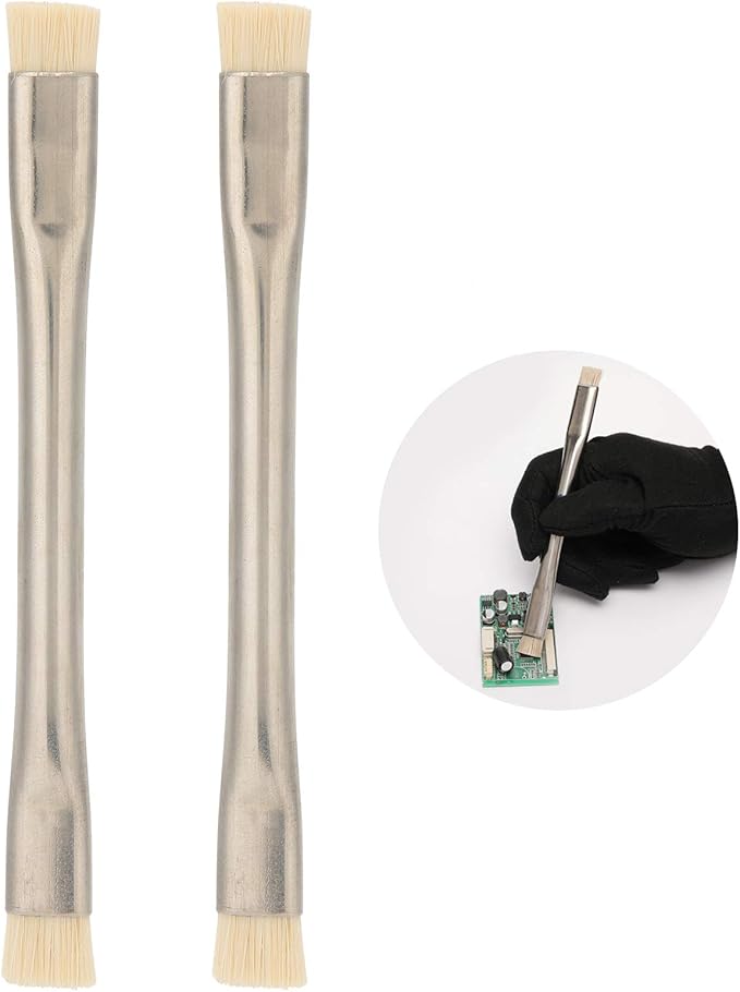 Ejoyous Anti Static Brush, 2pcs Antistatic Brush ESD Safe Motherboard Cleaning Tools Anti Static Cleaning Brush for PCB for Mobile Phone Tablet