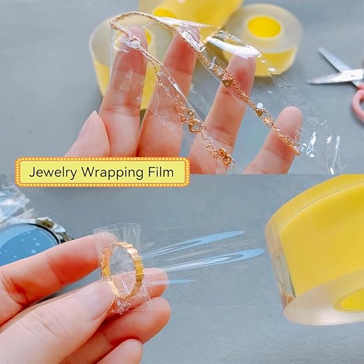 3cm Transparent PVC Protective Film Anti-Static Watch Film Tape, DIY Screen Protective Cover Film, Clear Plastic Wrap Tape to Prevent Scratches, Dust, and Fingerprints
