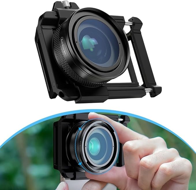 TreasureCave Zoom Macro Lens Kit for Smartphone, 10-20X Macro Cell Phone Lens with for General Purpose Lens Clip, HD Macro Photography Lens Phone Macro Lens Attachment