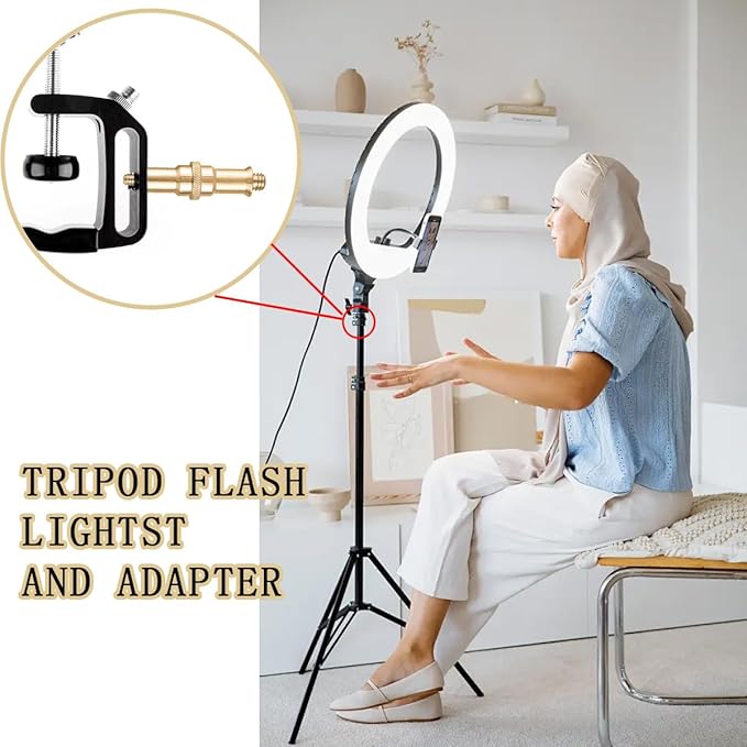 4 PCS Standard 1/4 to 3/8 inch Metal Convertor Threaded Screw Tripod Adapter Spigot Stud for Flash Holder, Studio Light Stand, Ball Head (Copper)