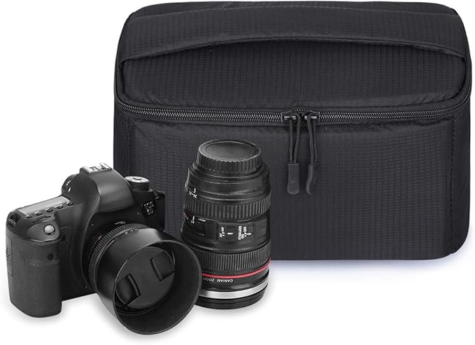S-ZONE Padded Folding Camera Bag for DSLR SLR Camera TLR Sony Canon Nikon or Flash