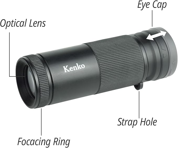 Kenko Tele Conversion Lens for Smartphone - Realpro Clip Lens 8X, Full-Multi Coating, for iPhone, Samsung Galaxy, Google Pixel, Android