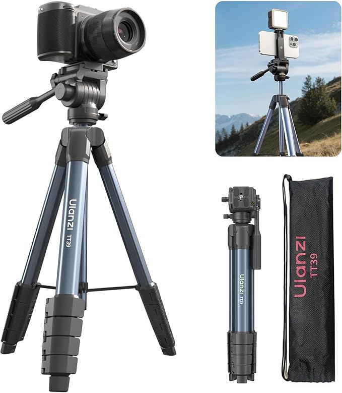 ULANZI HD02 Magic Arm Super Clamp Kit and TT39 Travel Tripod