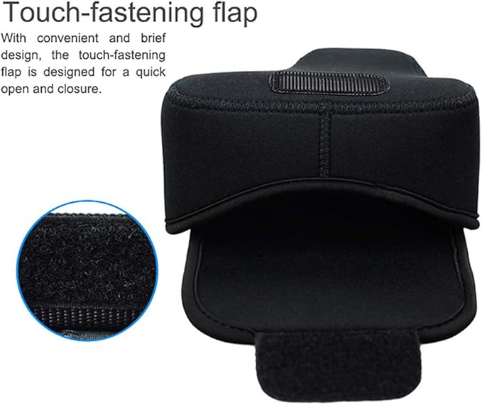 JJC Black Ultra Light Neoprene Camera Case for Sony a6600 a6500 a6400 a6300 a6100 a6000 a5100 w/55-210mm Lens, Pouch Bag for Fujifilm Fuji X-T30 X-T20 X-T10 W/ 55-200mm Lens, Elastic, Water Resistant