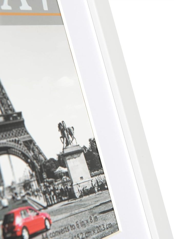kennethan 12x16 Picture Frame White 3 Pcs in 1 set 12x16 Frame can Display 8.5x11 inch Picture with Mat or 12x16 inch Picture Without Mat on the Wall