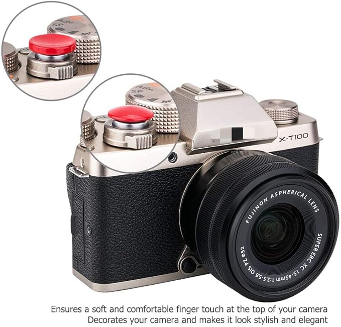 2X Camera Shutter Button Cap for A7 V A7V A7M5 A7CR A7CII ZV-E10 II ZV-E10 ZV-1 A7C A6700 A6600 A6500 A6400 A6300 A6100 A7SIII A7RII A7SII A7II A7 A7S A7R RX100VII VI V IV III EOS M10 M5 M6 Mark II