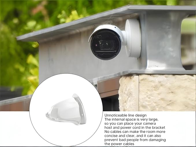 Coolotic Universal Sun Rain Shade Camera Cover Outdoor,CCTV Cam Top Cover Shield Security Protective Roof for CCTV Surveillance Camera Hikvision/Nest/Ring/Arlo/Dome/Bullet