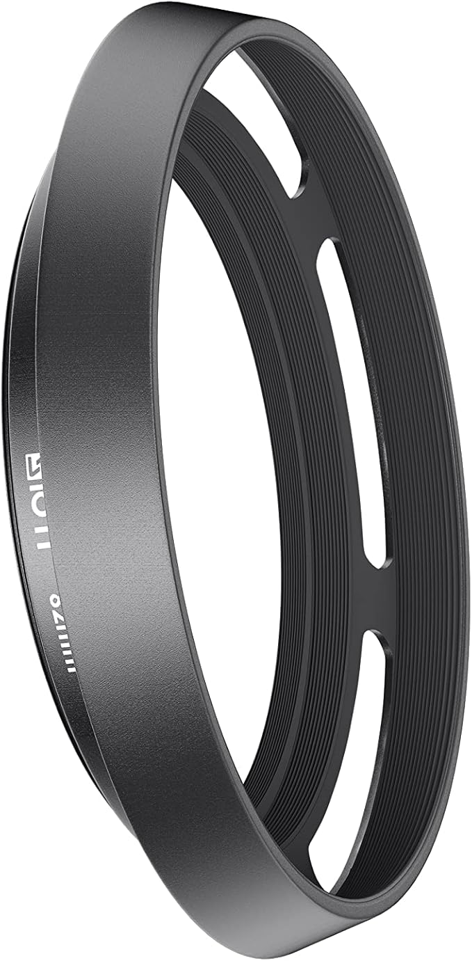 SIOTI 82mm Lens Hood, Oxidation Matte Anti Reflective Treatment, Aluminum Alloy, with 1 * 95mm Lens Cap, Compatible with Sony/Canon/Nikon/Fuji etc >24mm Camera Lens