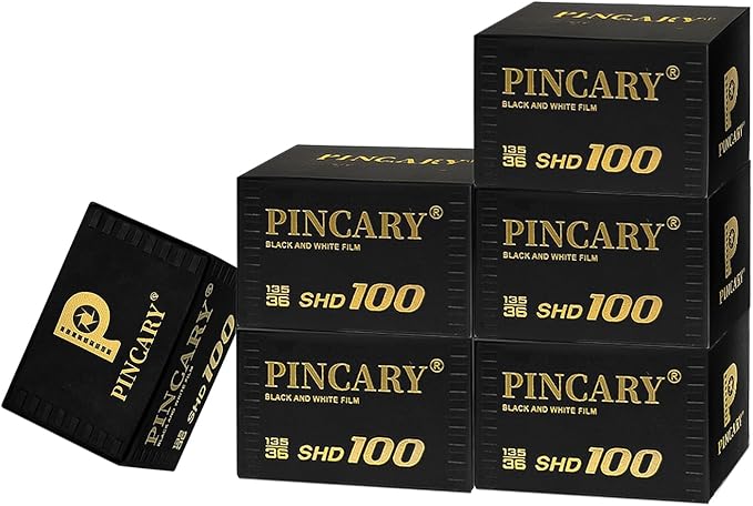 Fine Grain Nuance — Pincary ISO100 35 mm Film for Daylight Landscapes, Black and White 35mm, Scan Friendly Enlargements, Tripod Friendly Detail, DX 24x36mm, 36EXP - 6Pack ﻿