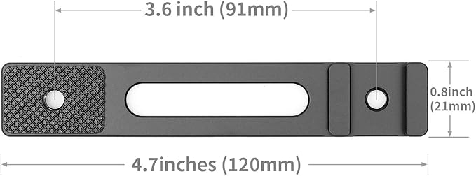 ChromLives Cold Shoe Bracket Extension Bar, Hot Shoe Extension, Microphone Mount with 1/4'' Tripod Screw Compatible with Mirrorless Camera Vlogging Sony A6400 6300 6500 6000 Zhiyun 4 DJI Osmo Pocket