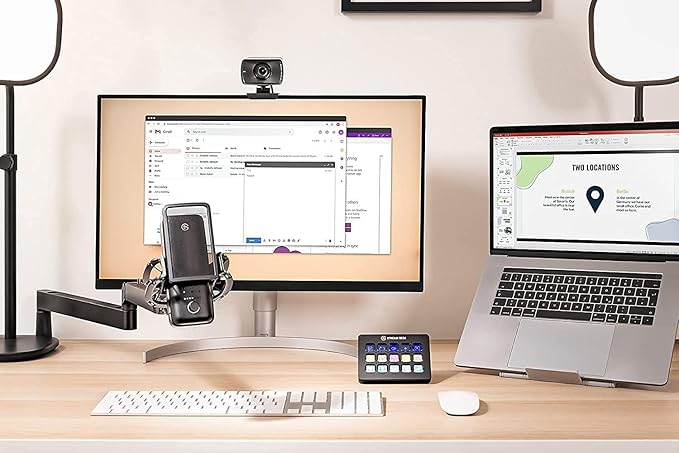 Elgato Wave Mic Arm LP - Premium Low Profile Microphone Arm with Cable Management Channels, Desk Clamp, Versatile Mounting, and Fully Adjustable – For Podcasting, Streaming, Gaming, and Home Office