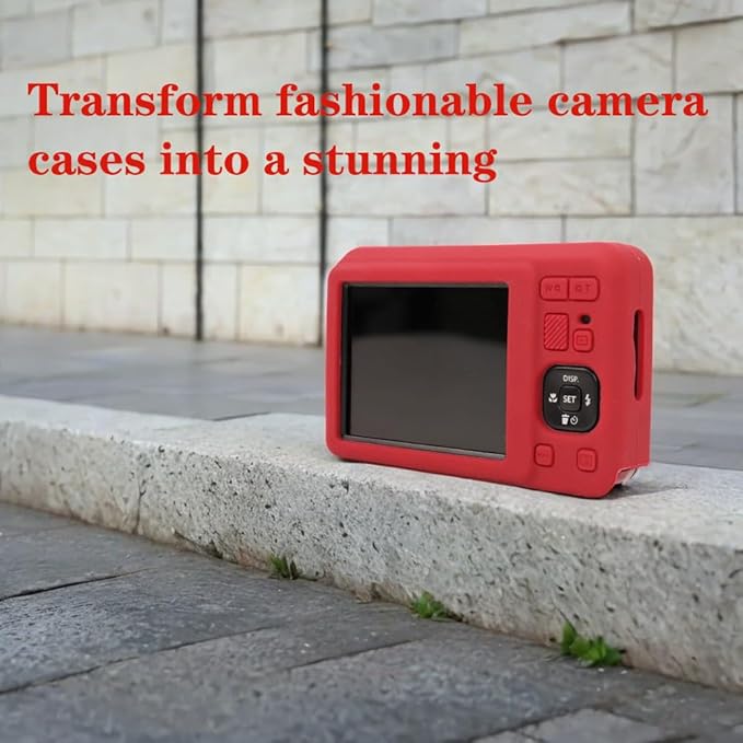 AEXUTDA Case Compatible for Kodak FZ55 camera, lightweight FZ55 body skin, soft silicone scratch resistant ultra-thin protective case FZ55，red
