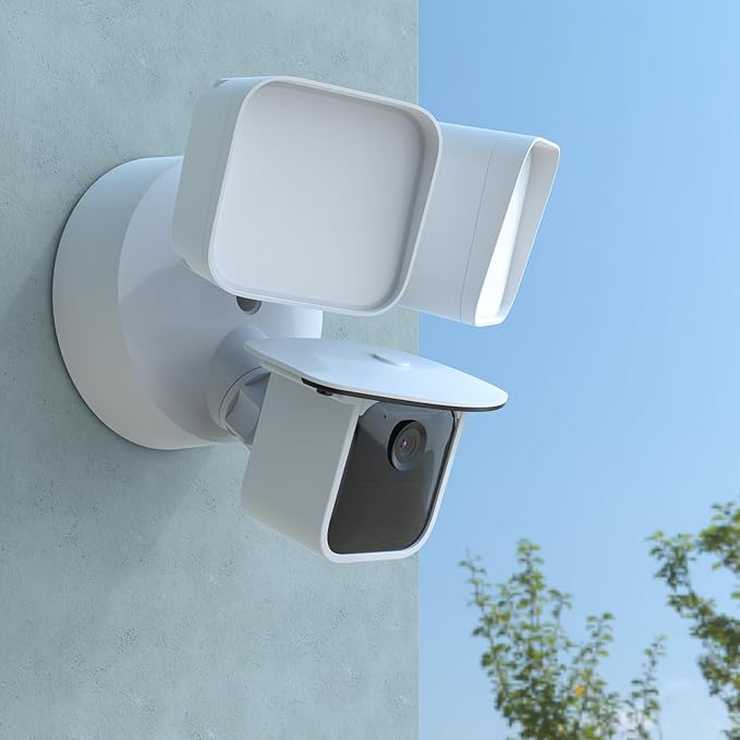 TIUIHU Sun Rain Shade Camera Cover Compatibility with Blink Wired Floodlight Camera (White)