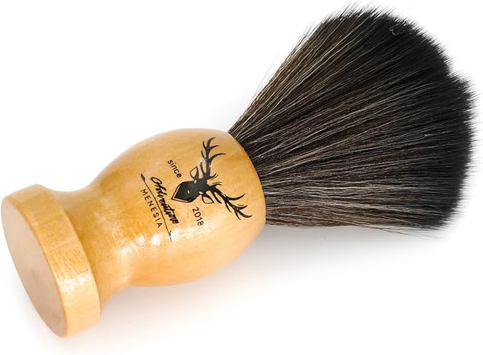 Small Vinyl Record Cleaner with Wooden Handle - Vinyl Record Brush for Anti-Static Cleaning Accessories (Wood Deer)