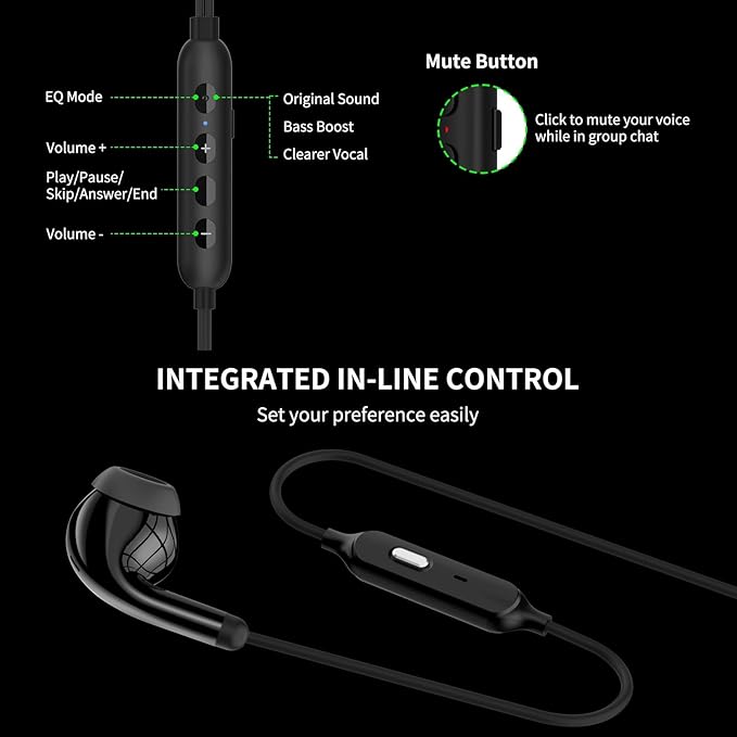 APETOO USB C Headphone Wired Earbuds with 2 EQs - Bass Boost & Clear Vocal, Microphone, Volume Control, Mute Button, Noise Isolating Type C Earphones for iPhone 17 16/iPad/Samsung S25/Pixel 10/Android