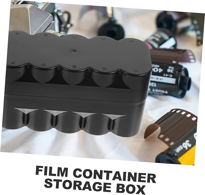 Film Storage Box for 120 Film Rolls Hard Plastic Case Lid Organizer for Photography Supplies Design for Easy Visibility