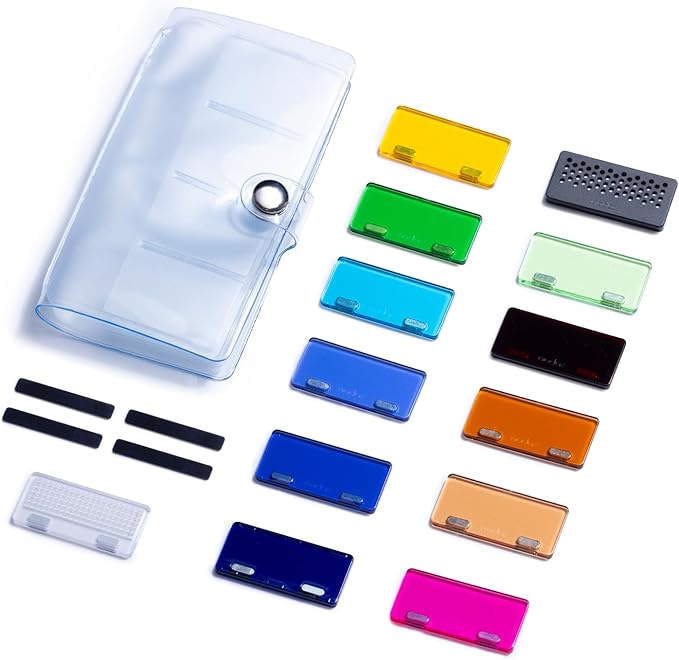 GODOX MA01 iFlash Camera Flash Magnetic Attachment, for Godox iT20 iT22 iM20 iM22 Flash, Magnetic Filter Kit with Magnetic Snap-on diffusers, Color Filters, Creative gels, and Honeycomb Grids