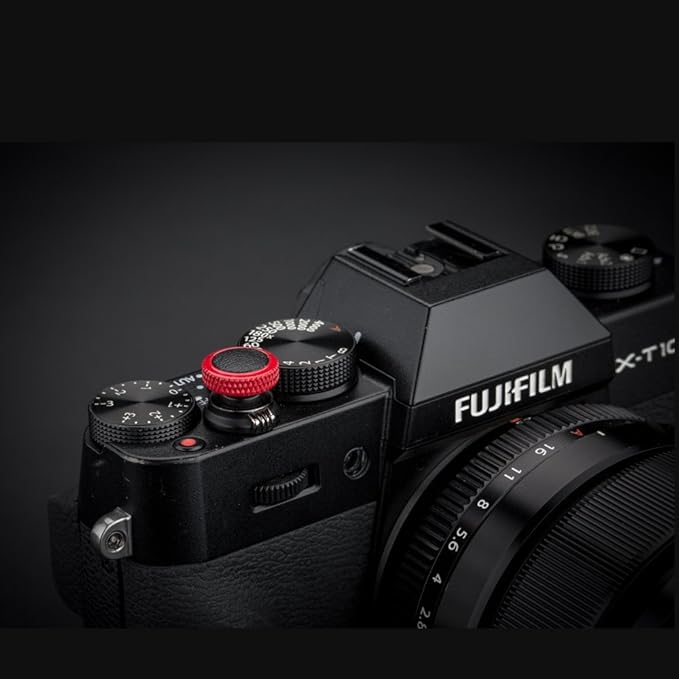 JJC Camera Soft Release Button, Shutter Button for Fuji Fujifilm X-T5 X-T4 X-T3 X-T50 X-T30 III II X-PRO3 X100V X100F X-E5 X-E4 X Half GFX100RF Sony RX1R II RX10 IV III Leica Q3 M10 M9 Nikon Zf Df F3