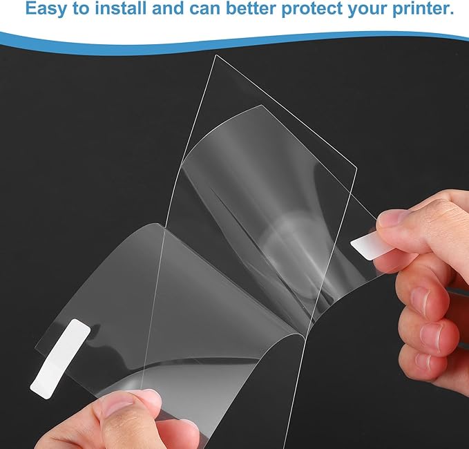 MECCANIXITY 2Pcs 3D Printer LCD Screen Protector, 10.1" Scratch-Resistant Protective Films with Tools Kit and Plastic Scraper for LCD Resin 3D Printers M5S/M5S pro