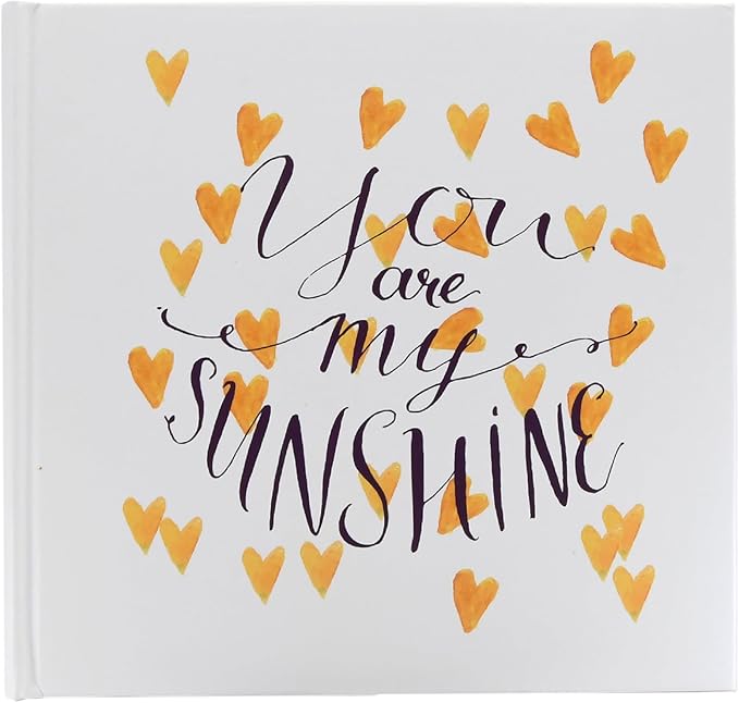 New View Gifts My Sunshine Yellow Heart Photo Album, Holds 120-4"x6" Photos