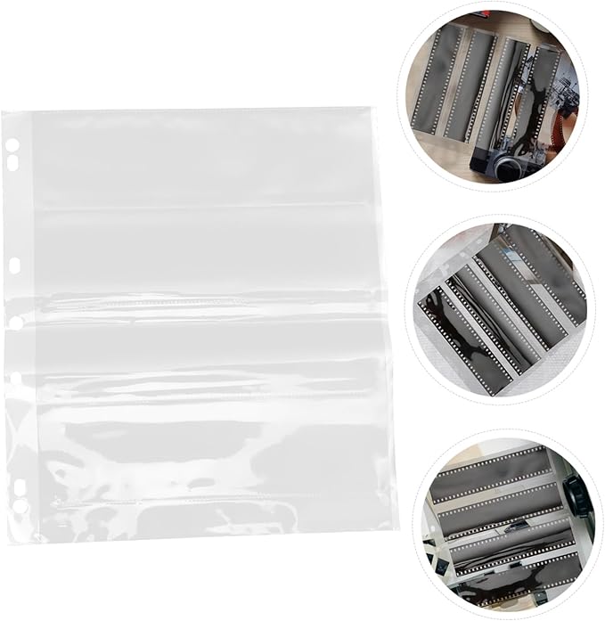 10pcs Negative Film Sleeves Photo Protectors for Collecting Important Documents Preserving Memories