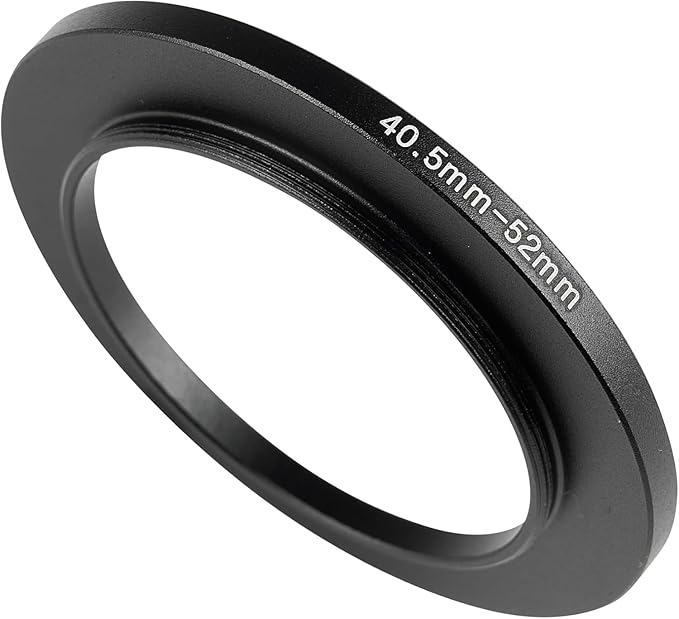 Metal Step-Up/Down Ring Adapter Compatible with Mirrorless Cameras DSLR Lens, UV CPL ND Filter Thread Converter, Black (49mm-43mm)