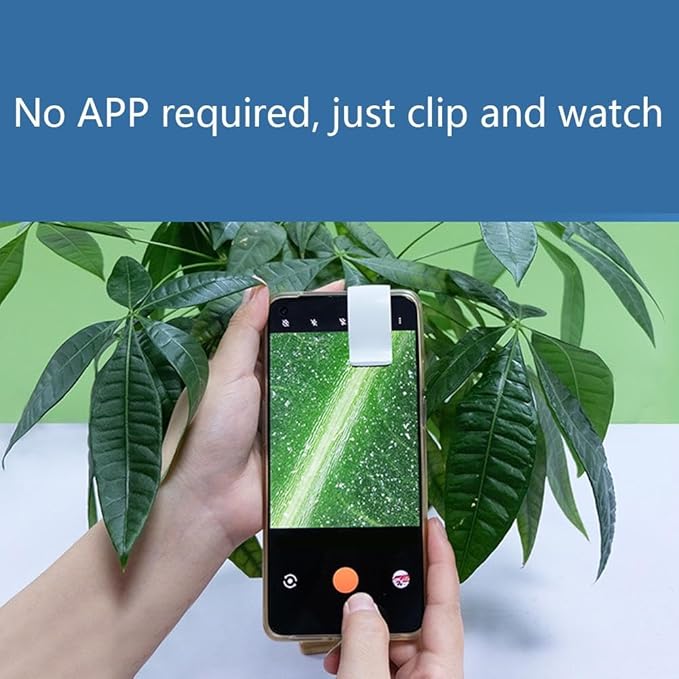 Nano Zoom 200x for iPhone, Phone Microscope Lens, 200x Phone Mini Pocket Microscope, Nanozoom 200x Magnification Zoom with CPL Polarizing Filter for iPhone, with LED Hd (MS002CBK with CPL)