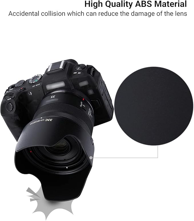 Tulip Flower Len Hood for RF 35mm F1.8 Macro is STM on EOS R6 R5 RP R Camera, Reversible Lens Shade, Compatible with 52mm Filters and 52mm Lens Cap