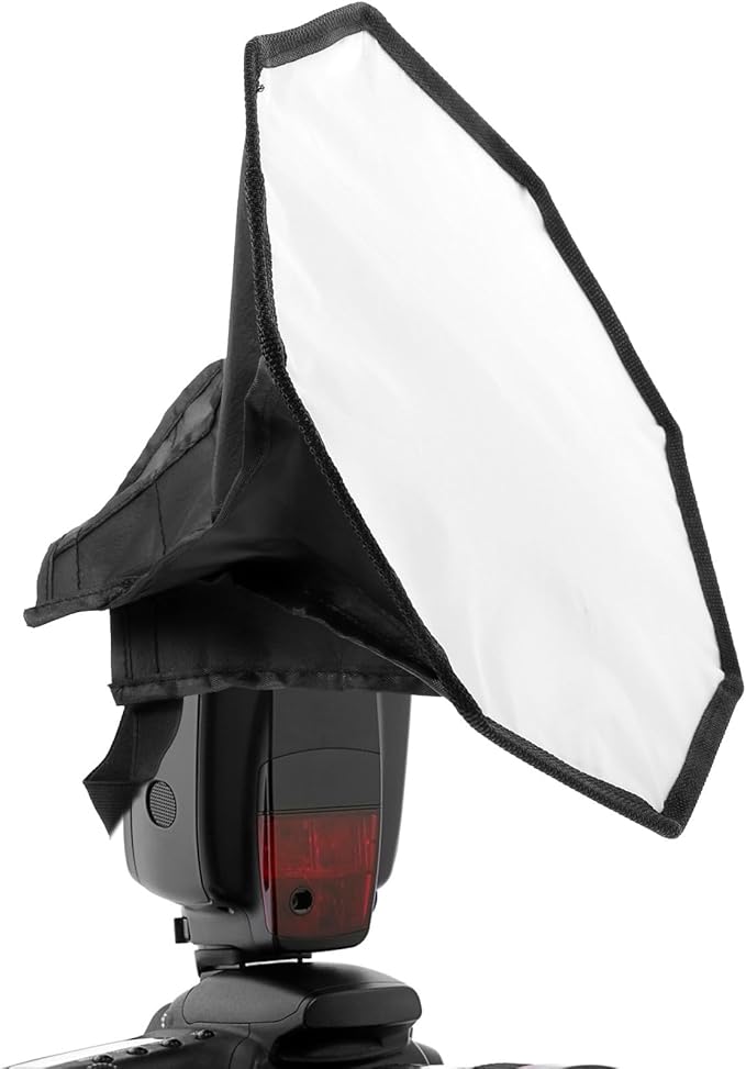 VERDANVERSE Camera Flash Softbox Diffuser Lighting Cover Photography Speedlight Reflector Diffuser Portable for Video Recording and Studio Lighting