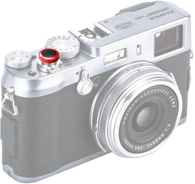 JJC Camera Soft Release Button, Shutter Button for Fuji Fujifilm X-T5 X-T4 X-T3 X-T50 X-T30 III II X-PRO3 X100V X100F X-E5 X-E4 X Half GFX100RF Sony RX1R II RX10 IV III Leica Q3 M10 M9 Nikon Zf Df F3