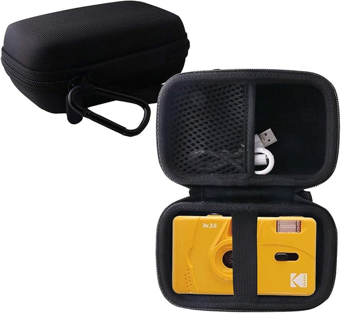 WERJIA Hard Carrying Case Compatible with Kodak M35/M38/Ultra F9 35mm Film Camera (black)