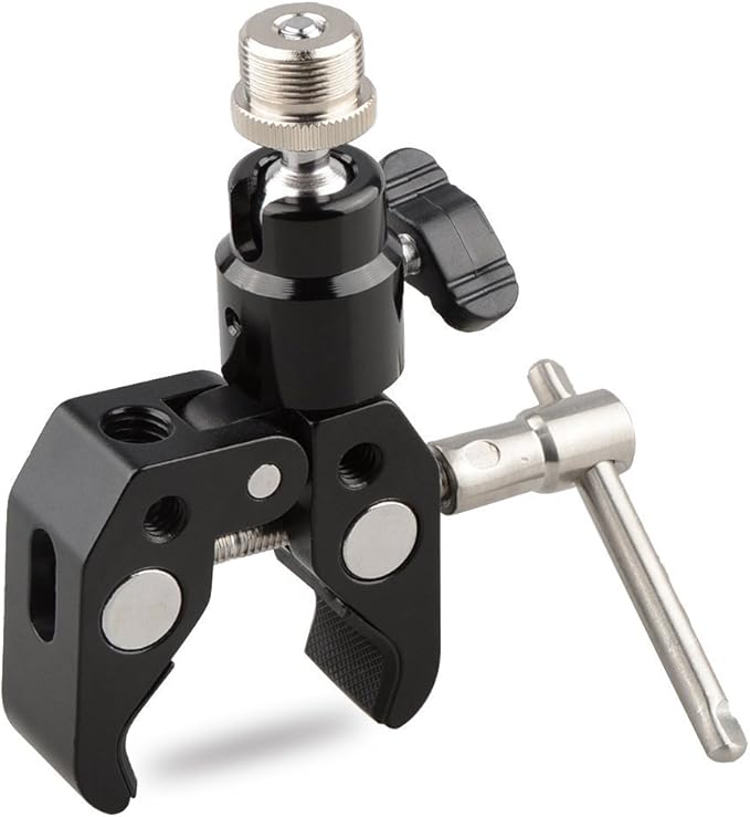 CAMVATE Crab Clamp Articulated 1/4 Mini Ball Head for Microphones - 1465