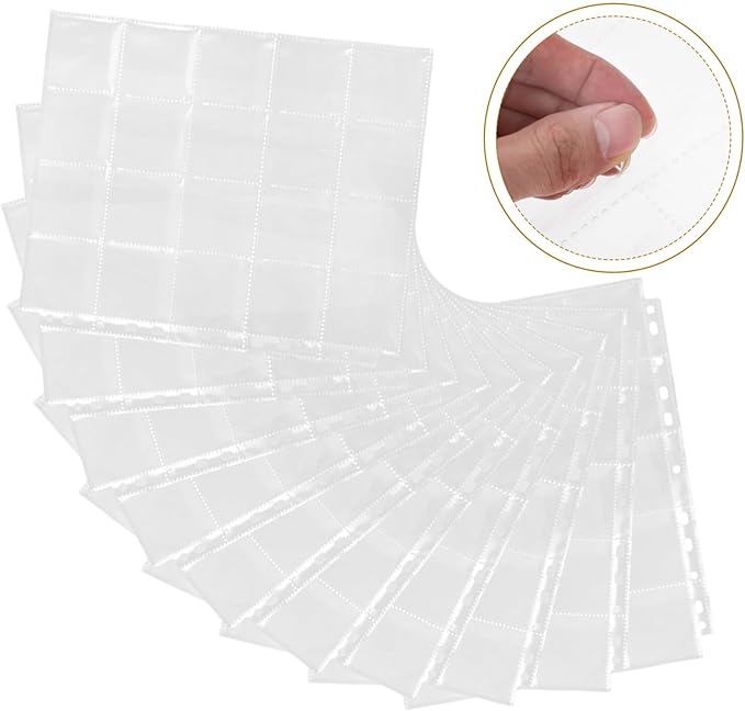 DOITOOL 30pcs Acid Film Negative Binder Sleeves Reusable Storage Bags for Film Negatives Pages for Organization for Photographers and Enthusiasts