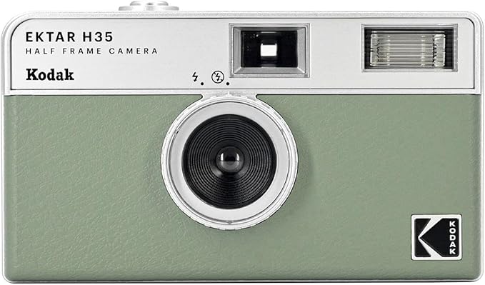 Kodak EKTAR H35 Half Frame Film Camera, 35mm, Reusable, Focus-Free, Lightweight, Easy-to-Use (Black) (Film & AAA Battery are not Included)