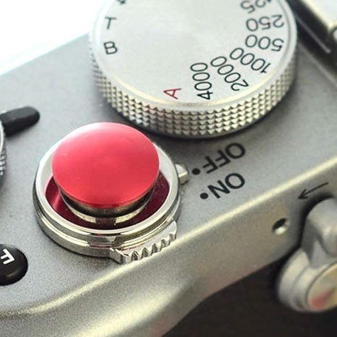 Soft Release Shutter Button Shutter Button Compatible with Each company's Camera Aluminum Alloy Dome Type 10mm Convex Type