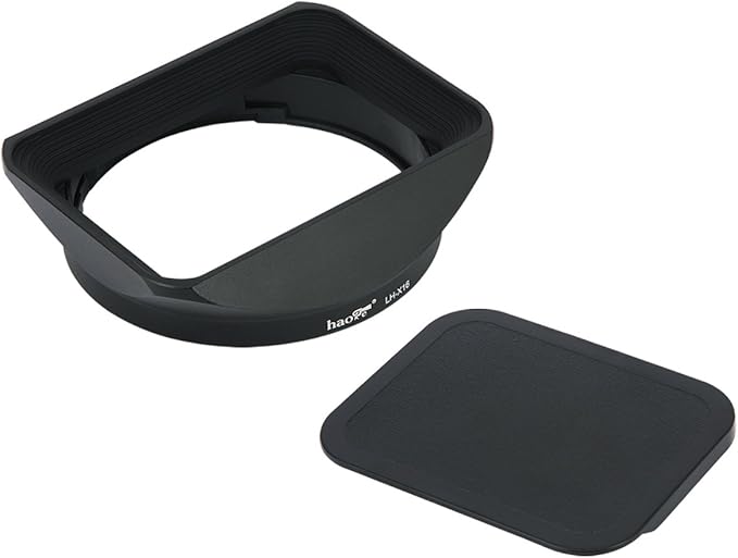 Haoge Bayonet Square Metal Lens Hood Shade with Cap for Fujifilm Fuji Fujinon XF16mmF1.4 XF 16mm F1.4 R WR Wide Angle on X-Pro2 X-Pro1 X-T2 X-T1 X-T20 X-T10 X-E2S X-A5 X-A20 X-E3 X-H1 Replace LH-XF16