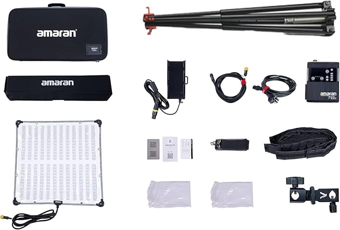 Aputure Amaran F22C RGBWW Flexible Led Video Light 2500K~7500K,200W Output LED Panel Light,15 Lighting FX with Honeycomb Grid Soft Box,Support App Control for Photo Studio Photography Lighting